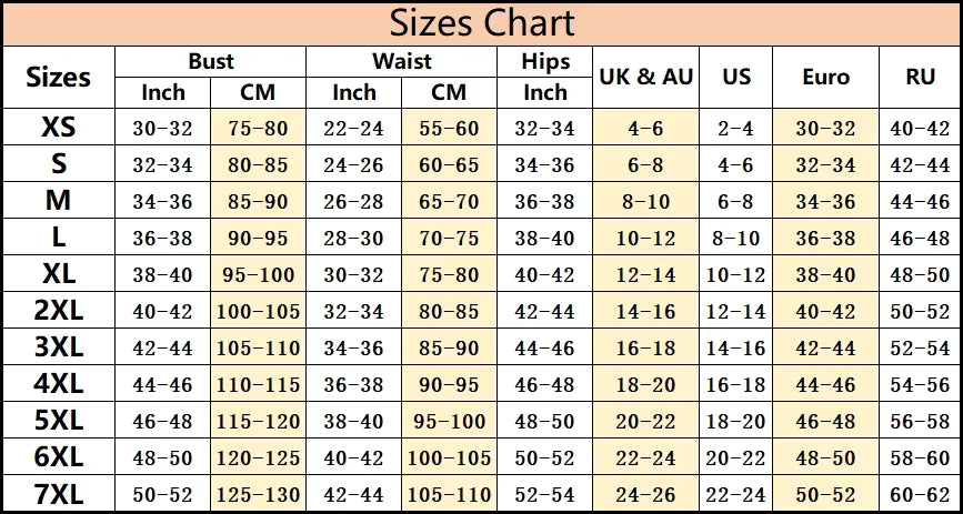 Guide des tailles corset bleu nuit