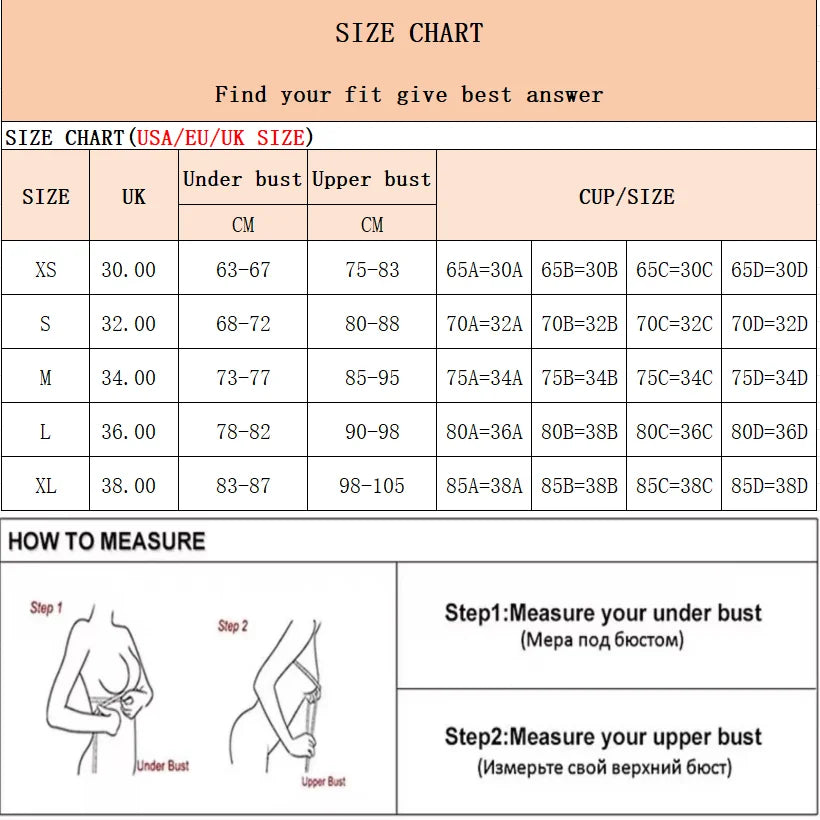 Guide des tailles corset livraison rapide