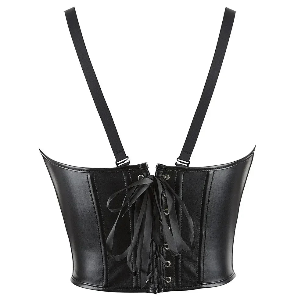 Corset simili cuir