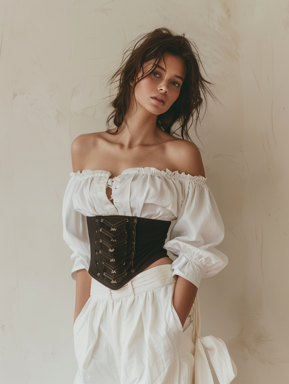 Corset sur chemise, l’art de la superposition