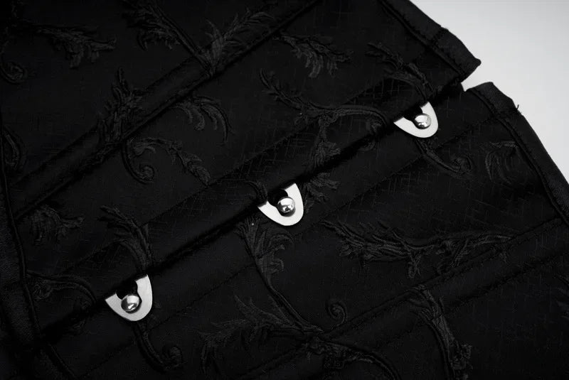 Ceinture corset noire détails