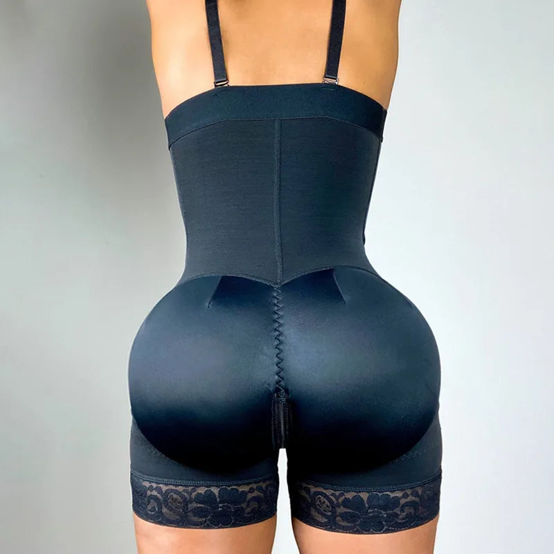 Combinaison corset noir dos