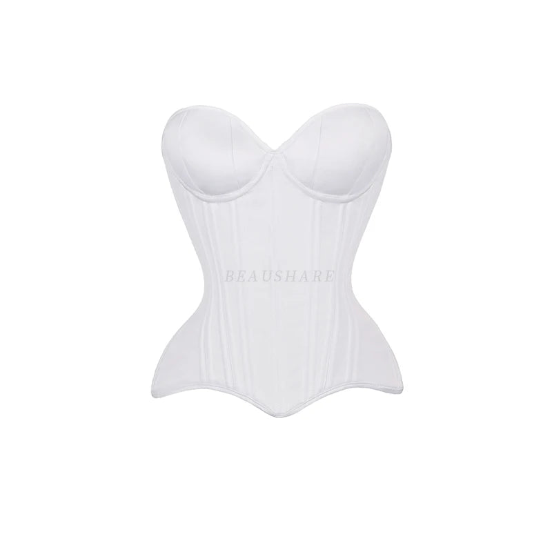 Corset 16ème siècle blanc