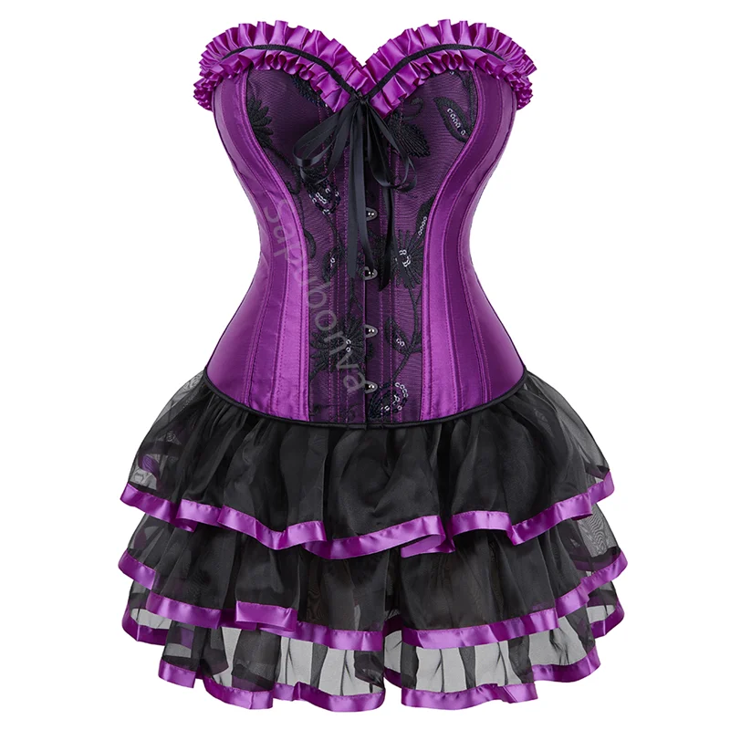 Corset Halloween jupe courte
