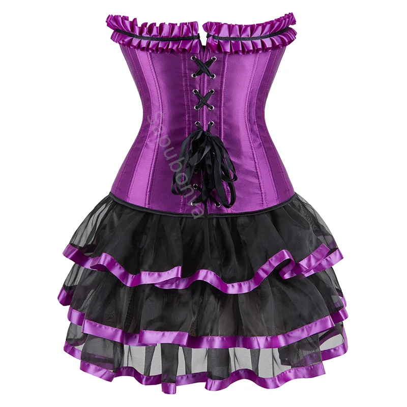 Corset Halloween jupe courte dos