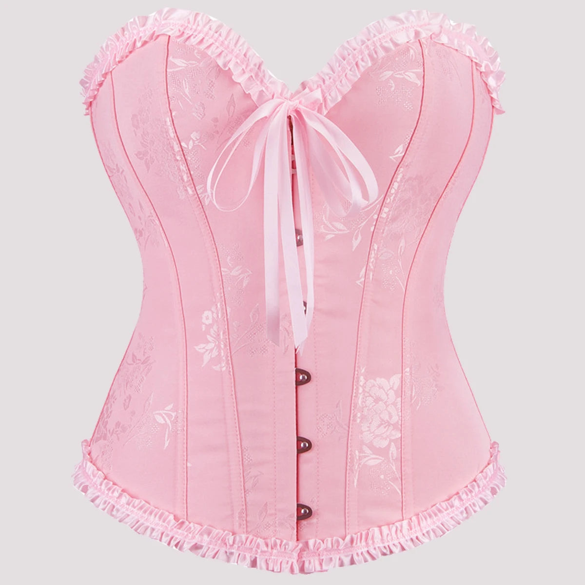 Corset Victorien rose