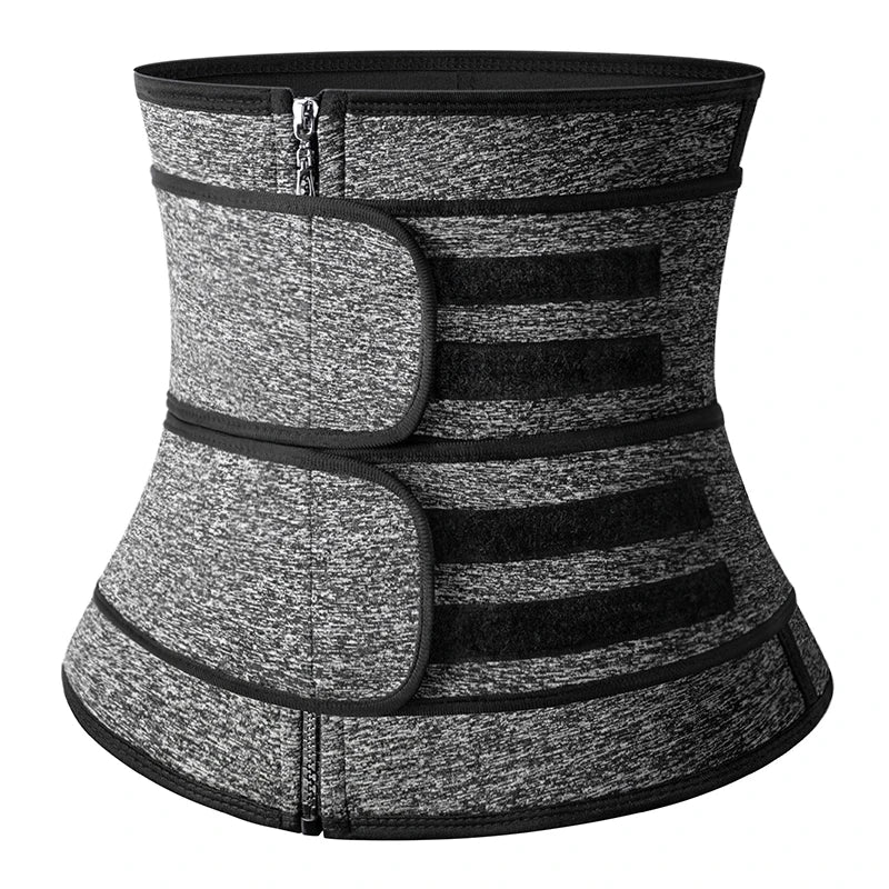 Corset adhésif gris avec zip