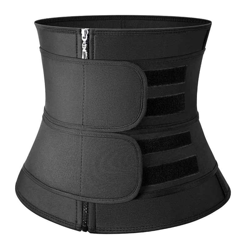 Corset adhésif noir avec zip