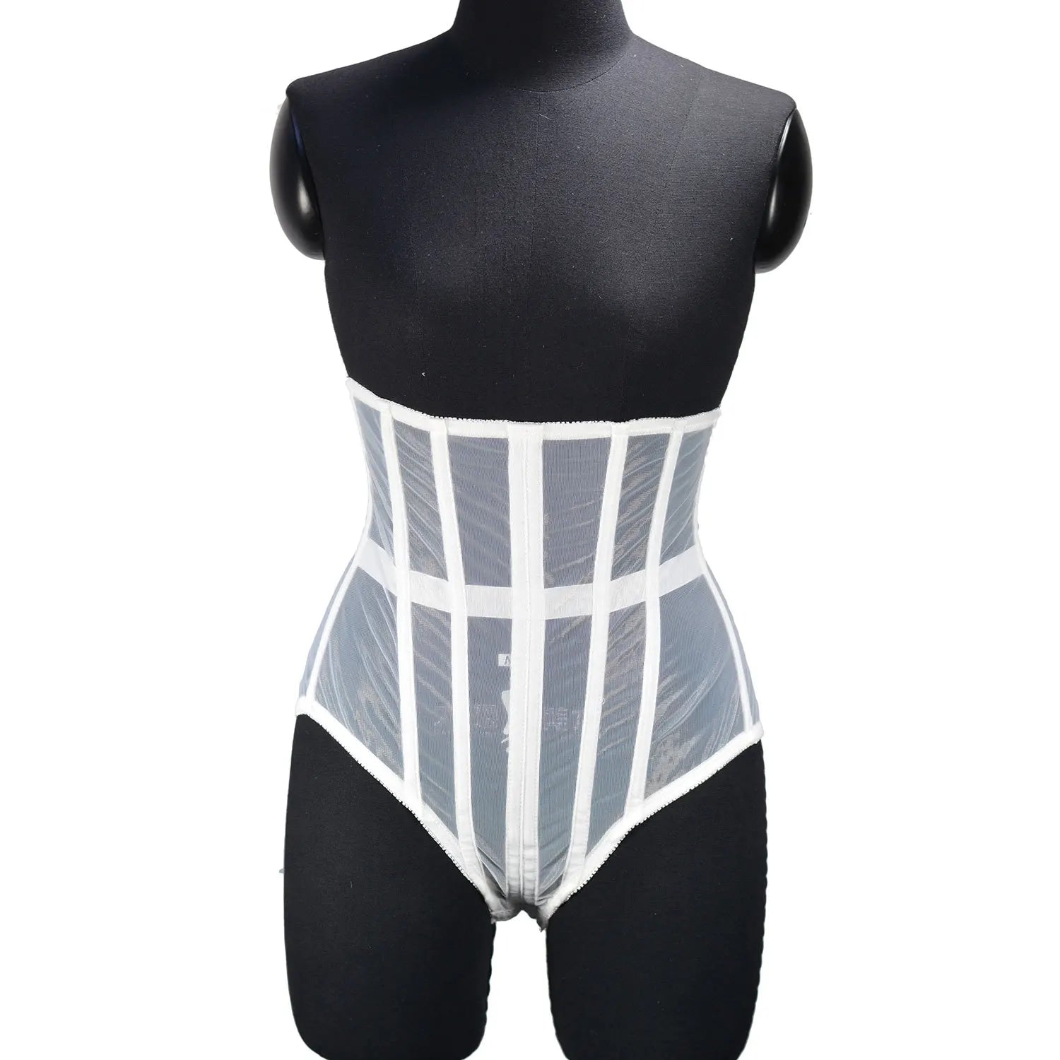 Corset ajustable blanc