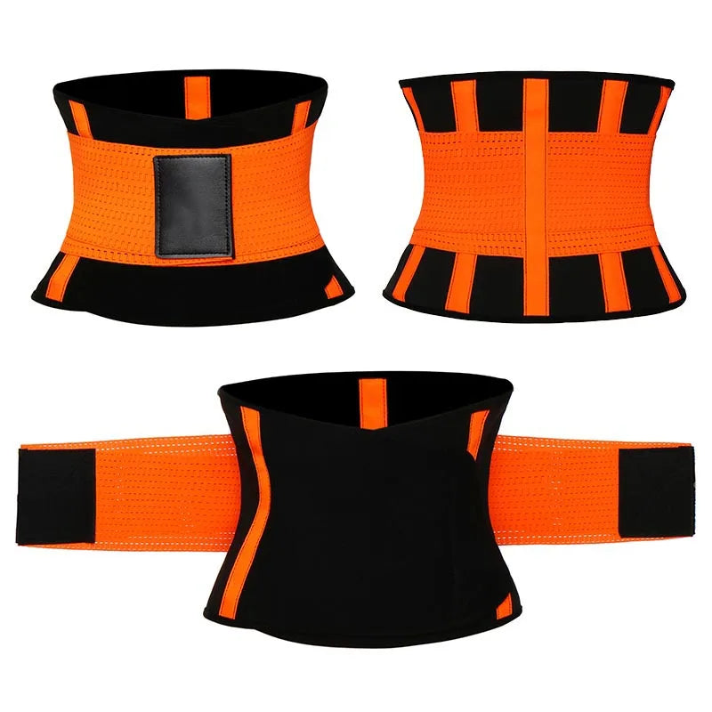 Corset amincissant orange femme