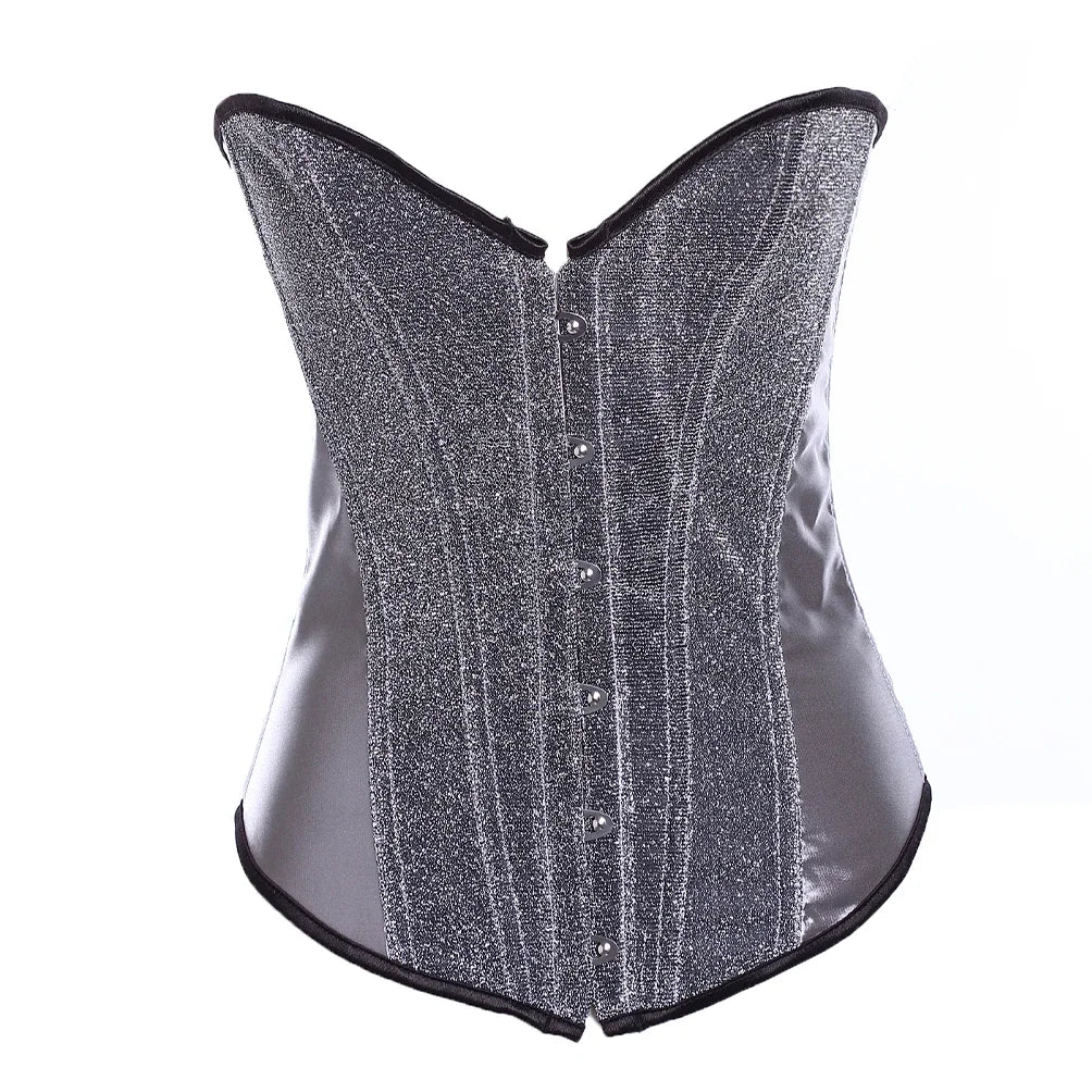 Corset argenté