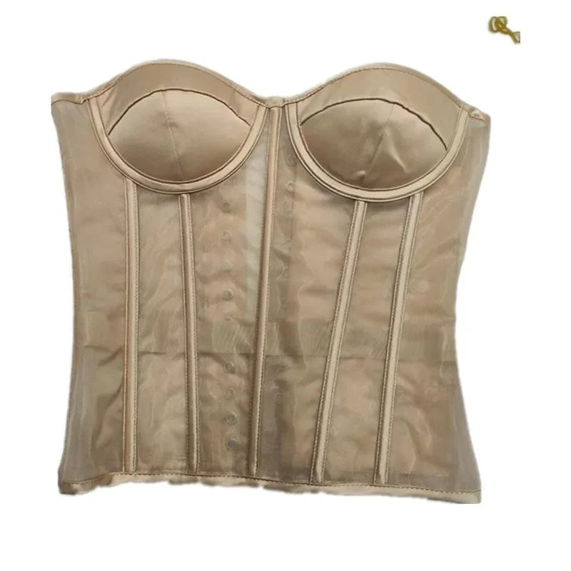 Corset beige transparent