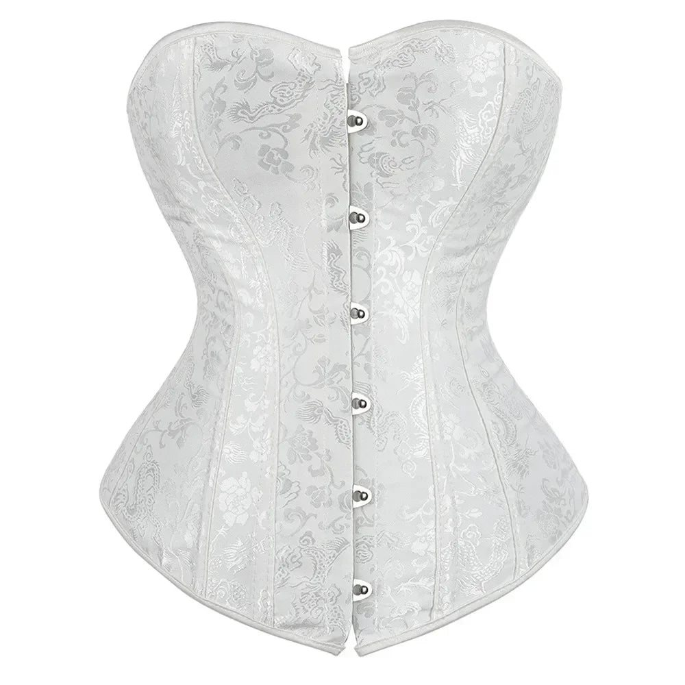 Corset blanc élégant