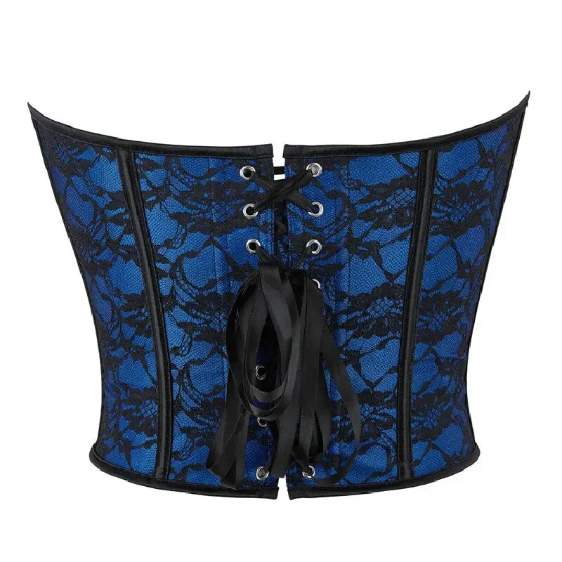 Corset bleu roi dos