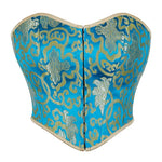 Corset bleu turquoise - Vignette | Les corsets d&#39;Emily