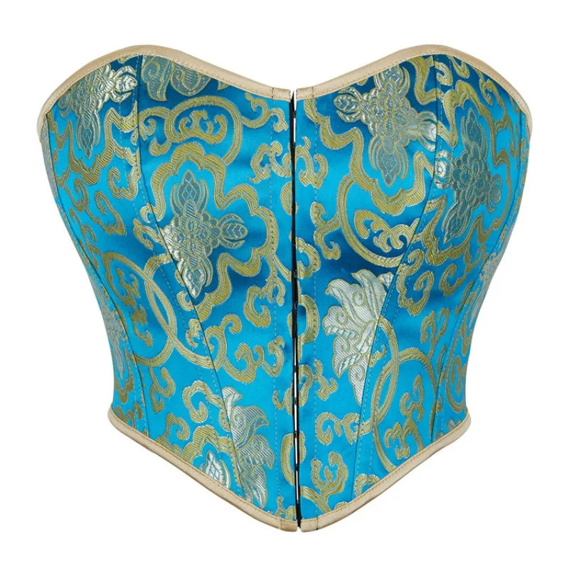 Corset bleu turquoise