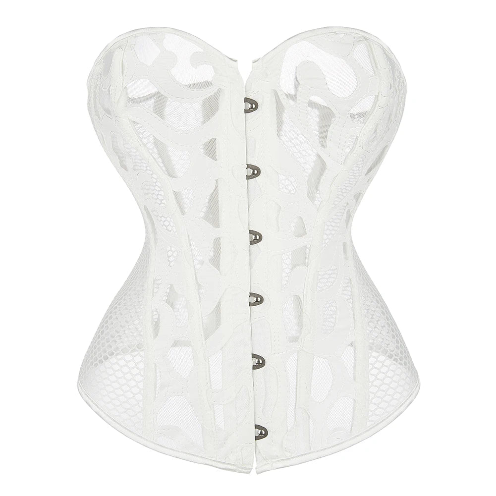 Corset boudoir blanc