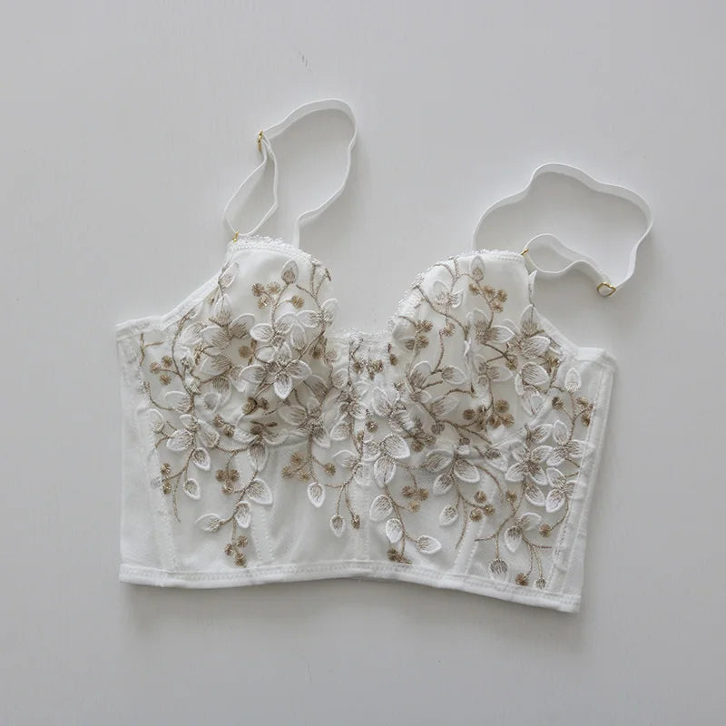 Corset brassière blanc