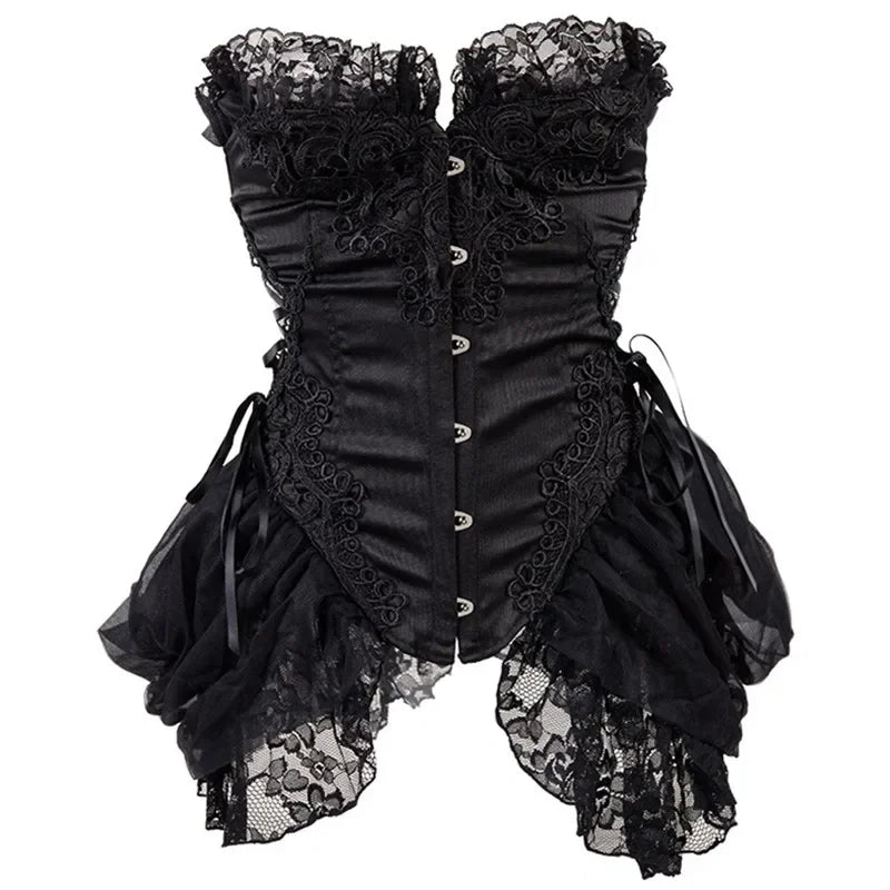 Corset burlesque noir