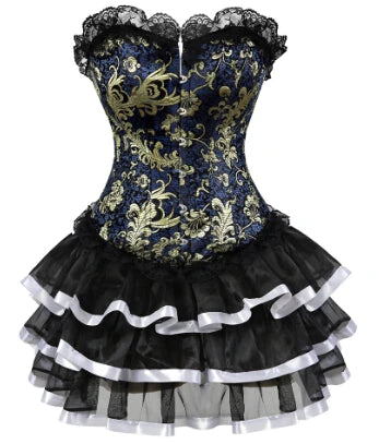 Corset carnaval blanc