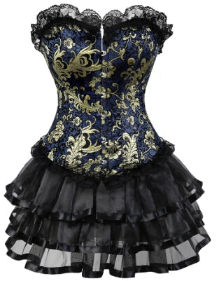 Corset carnaval noir