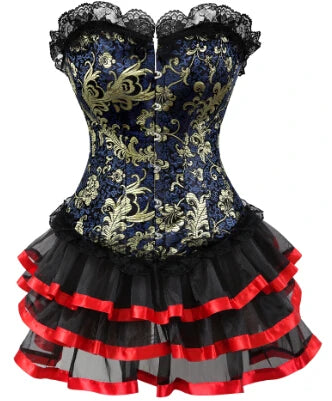Corset carnaval rouge