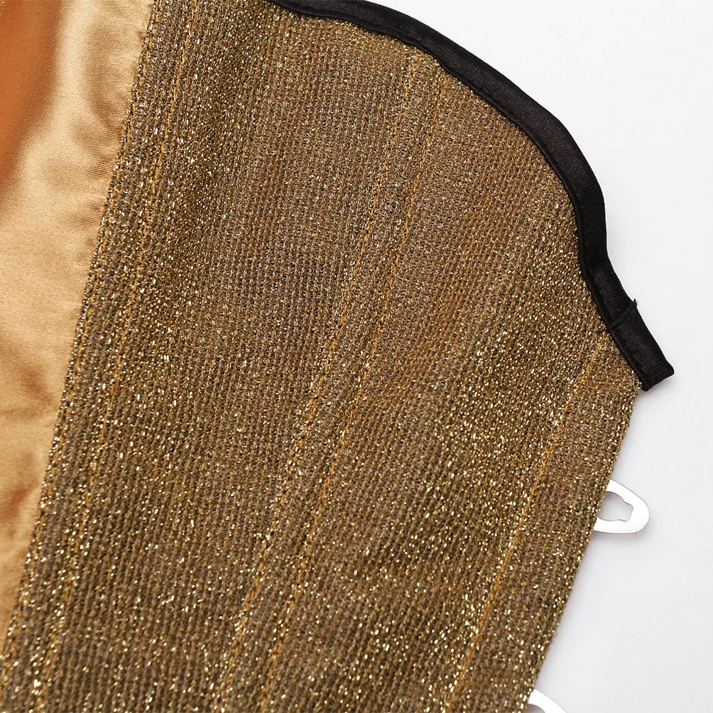 Corset champagne détails