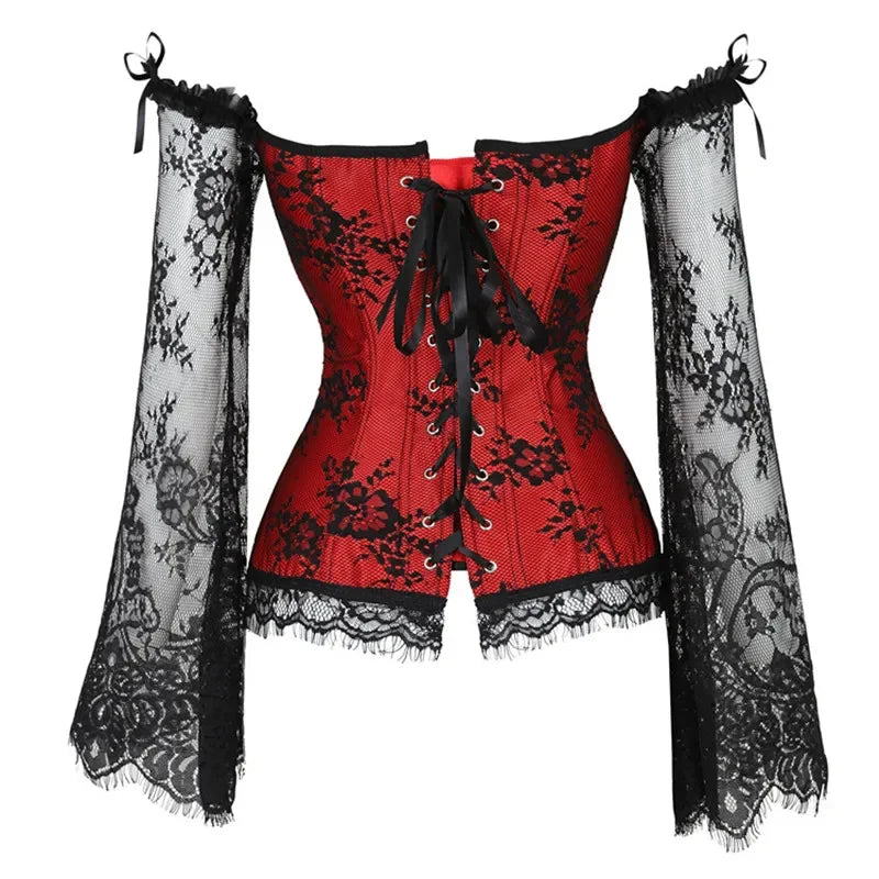 Corset complet rouge dos