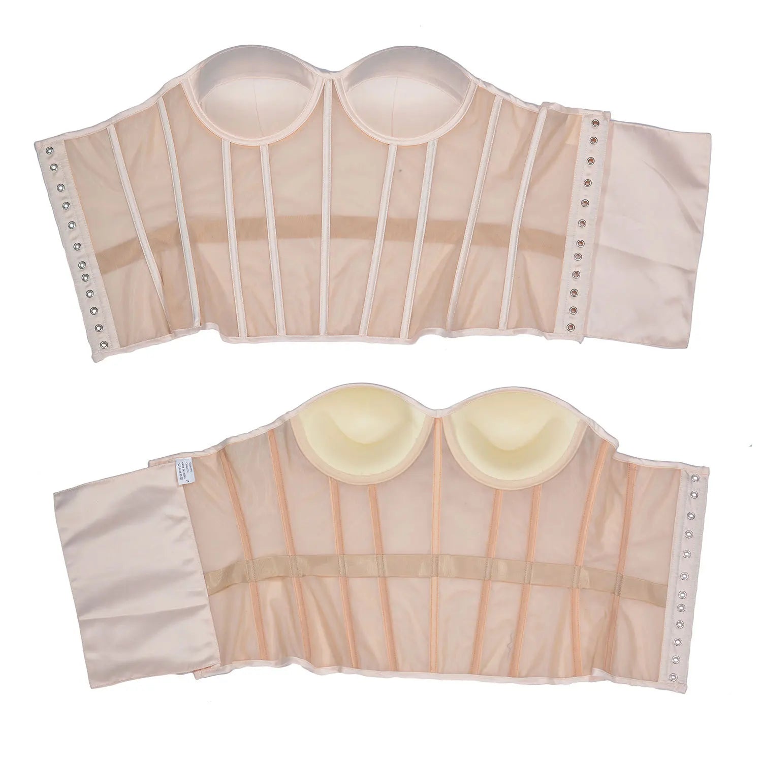Corset crème ouvert