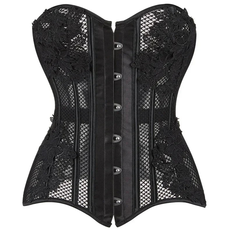 Corset dentelle noir