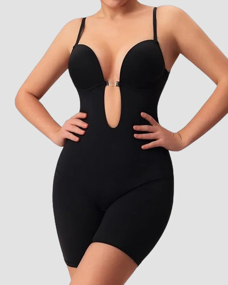 Corset dos nu noir