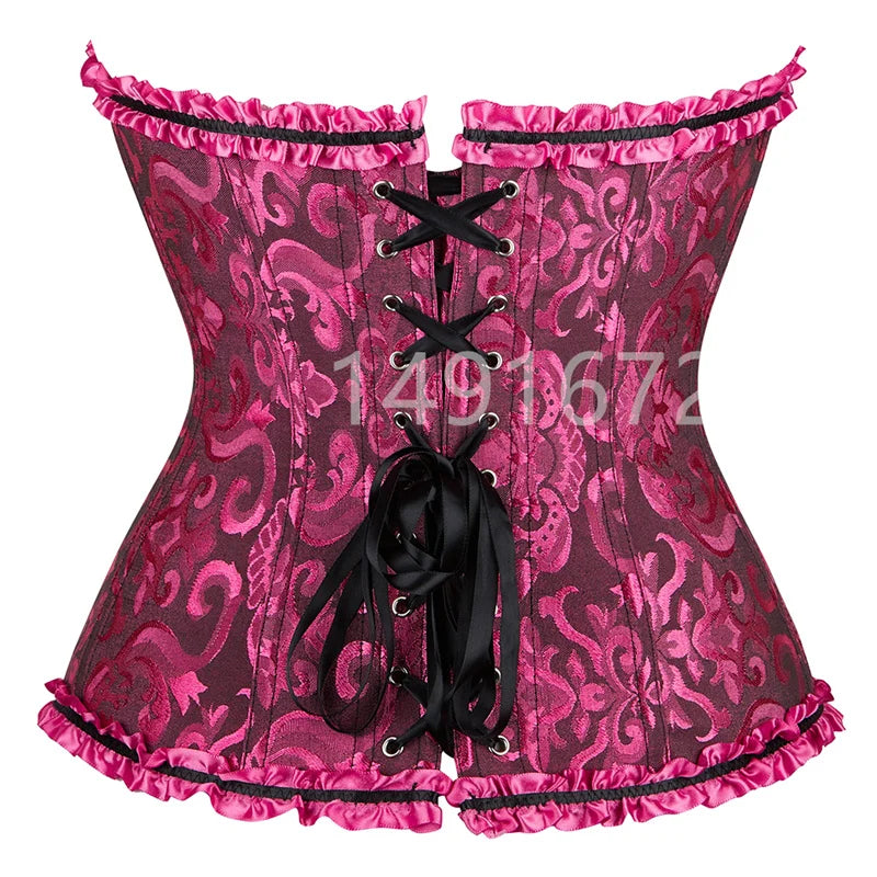 Corset fuchsia dos