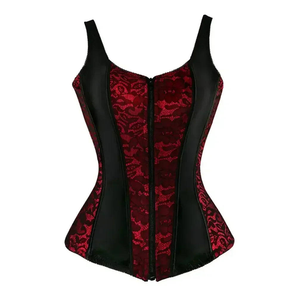 Corset grande taille rouge