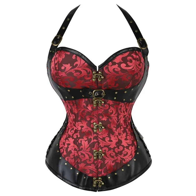Corset guerrière rouge 