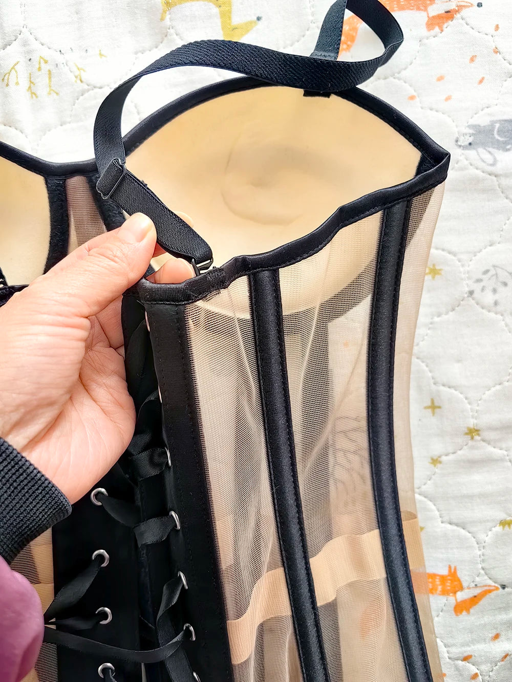 Corset luxe détails
