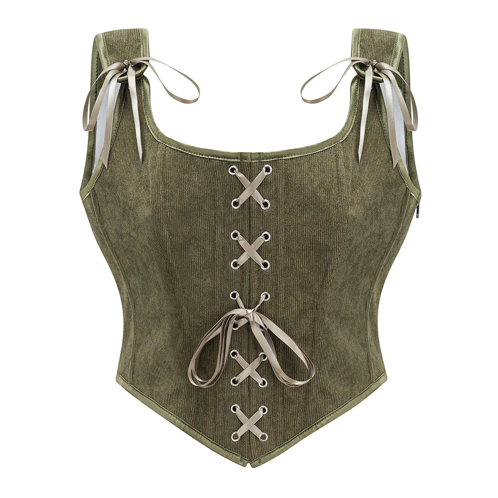 Corset médiéval kaki