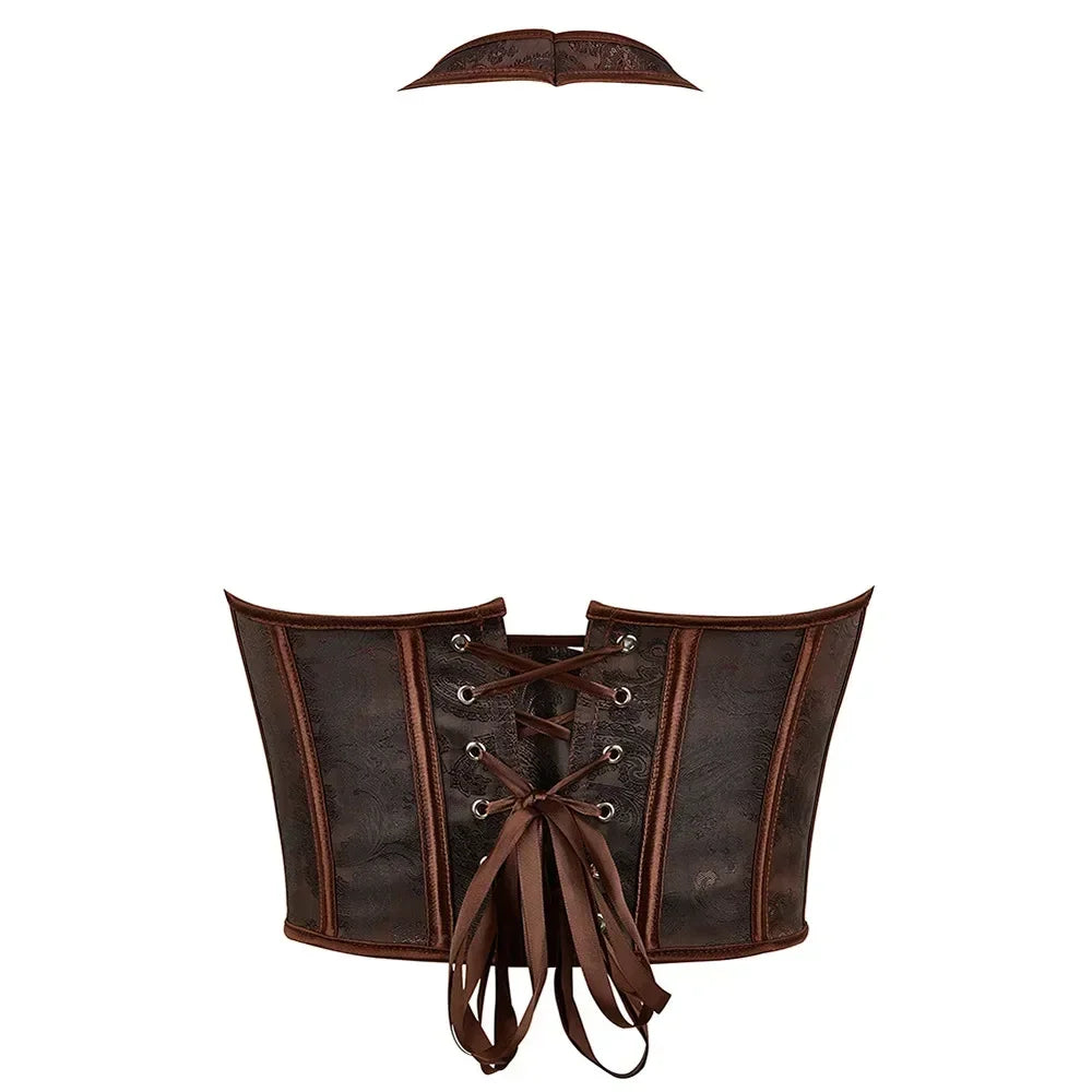 Corset marron dos