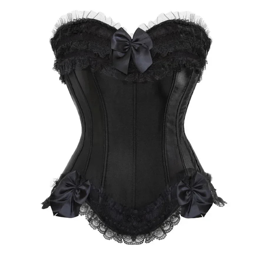 Corset noir mariage