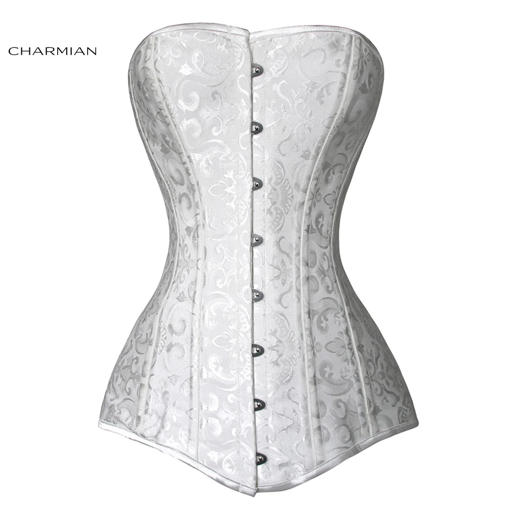 Corset parfait blanc avec motifs