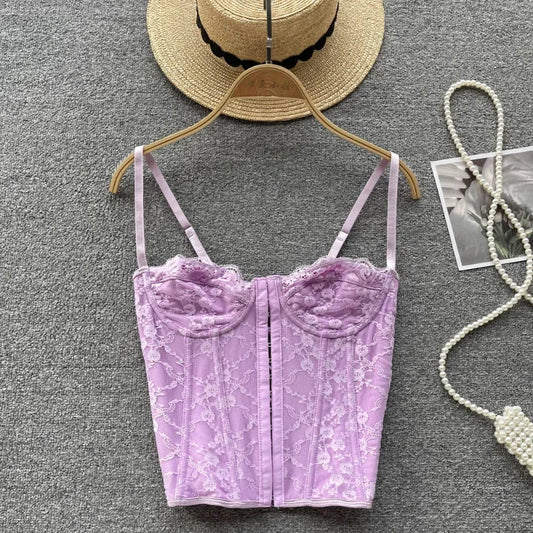 Corset pastel lilas