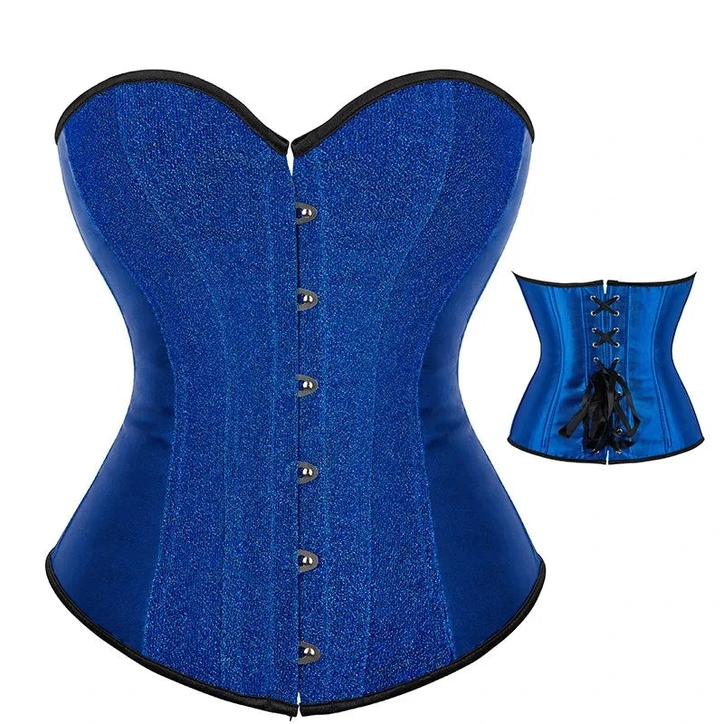Corset pigeonnant bleu