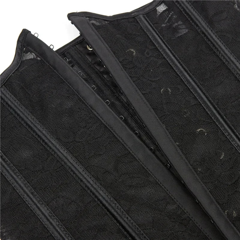 Corset porte-jarretelles agrafes