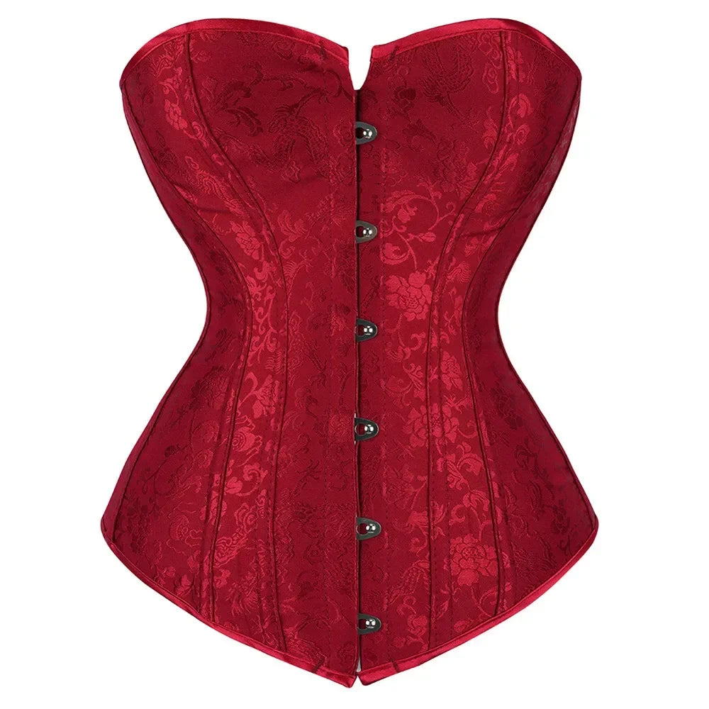 Corset rouge élégant