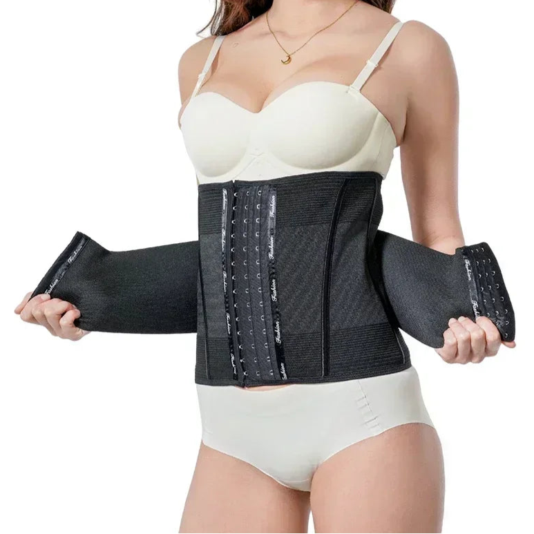Corset serre taille noir ouvert
