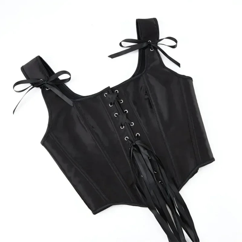 Corset traditionnel noir pièce