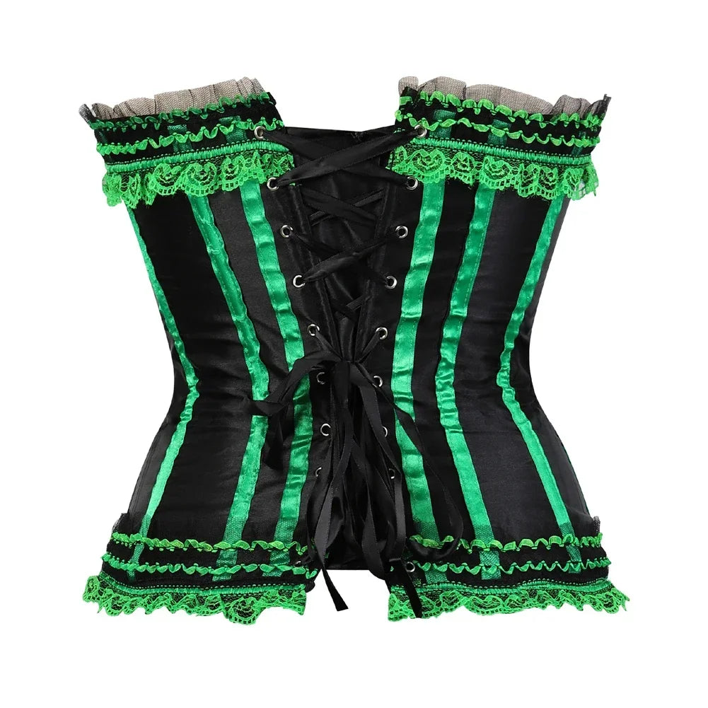 Corset vert dos