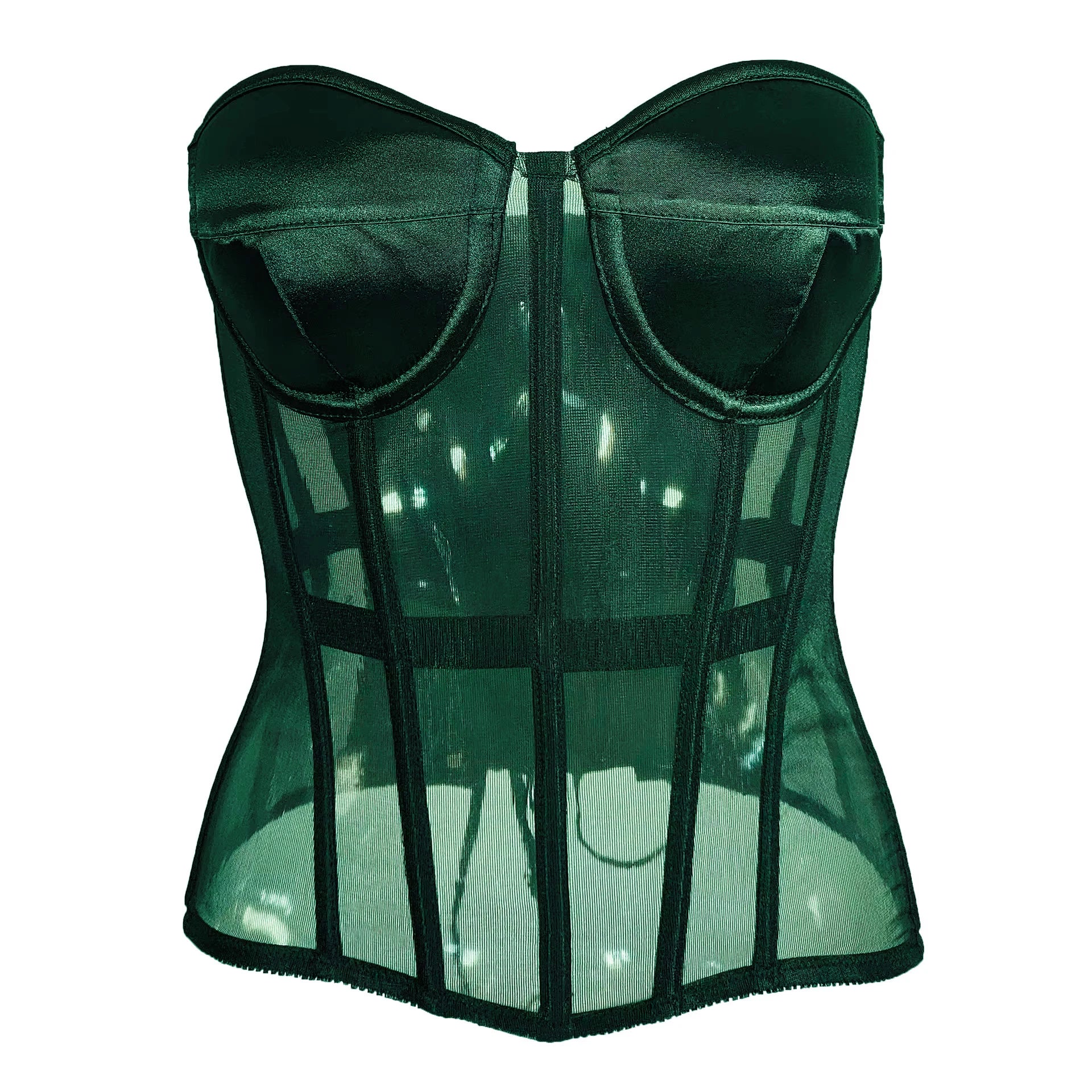 Corset vert émeraude