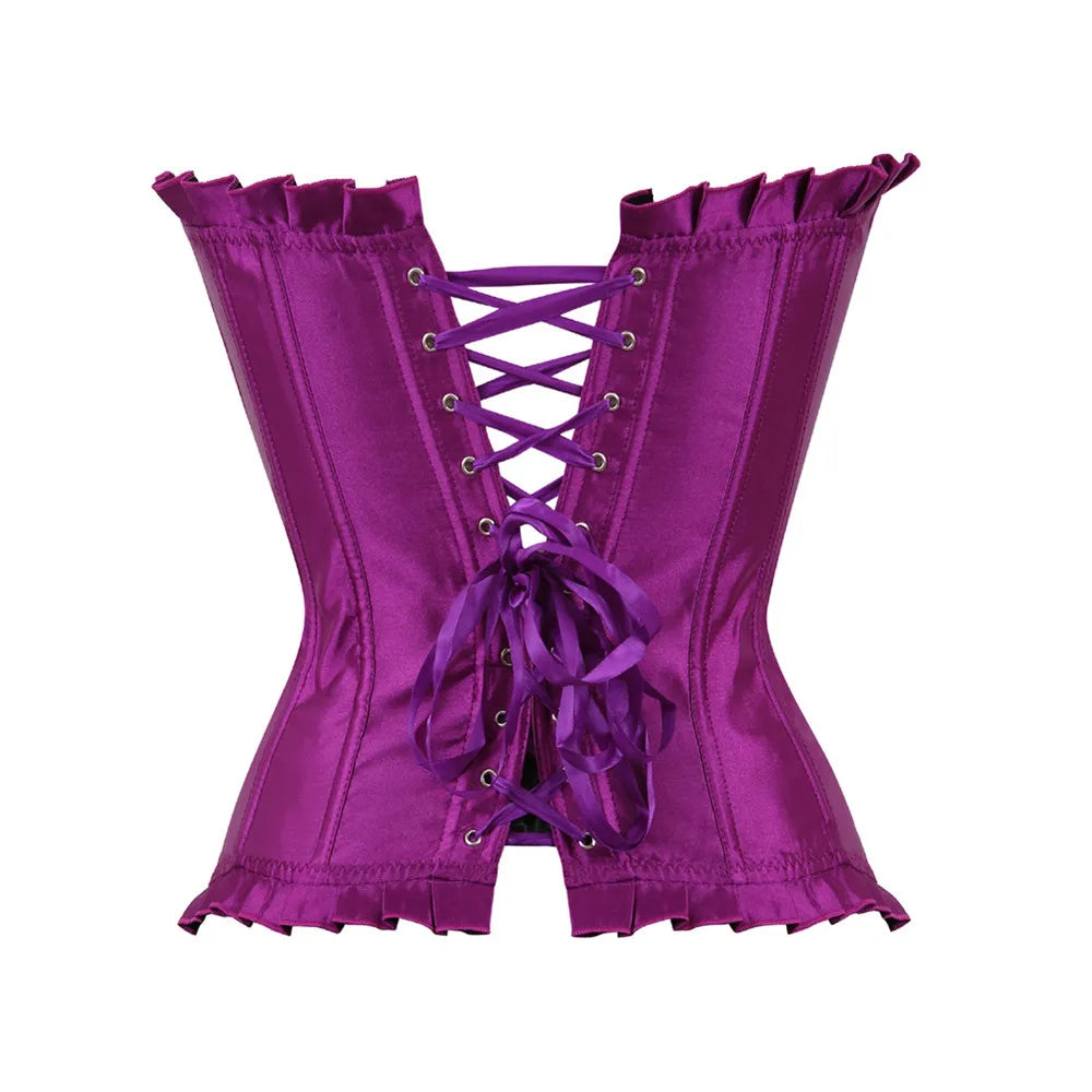 Danse corset violet dos