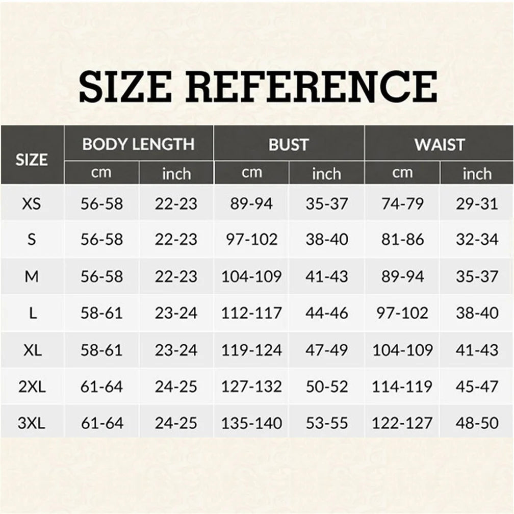 Guide des tailles antique corset