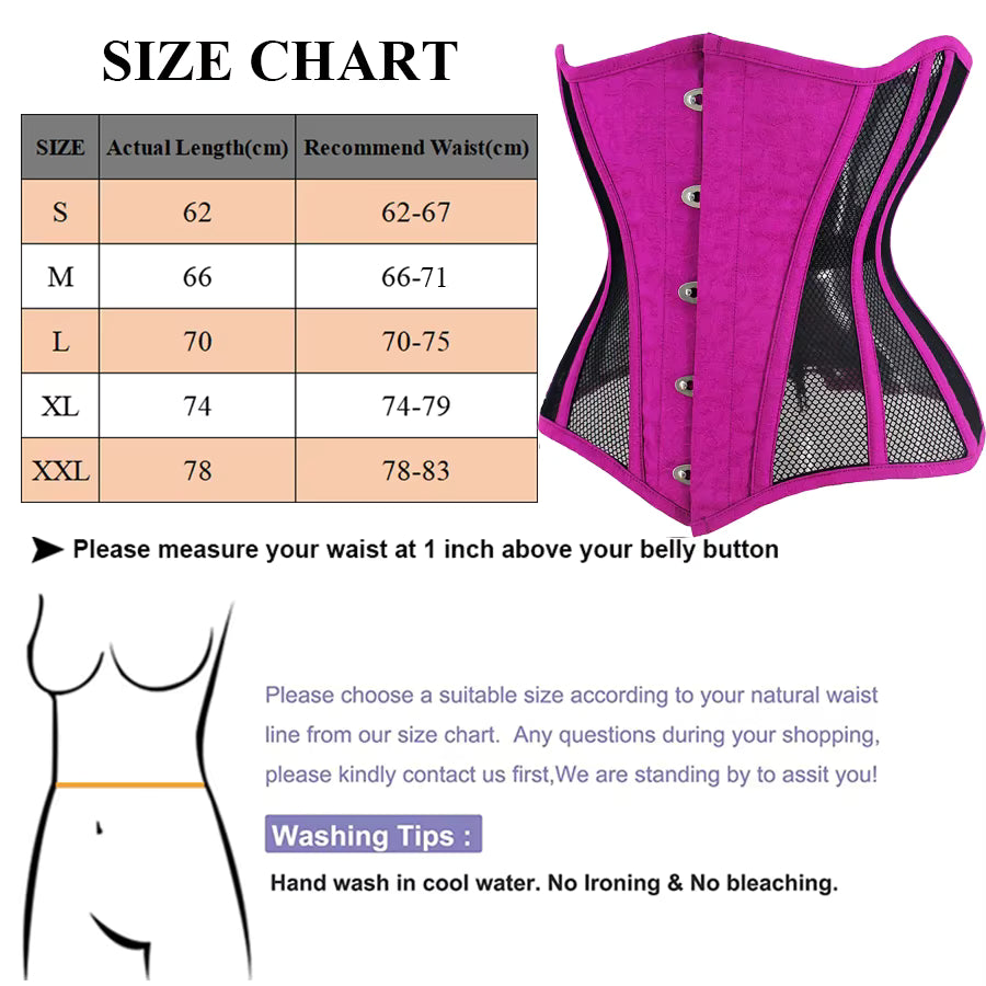 Guide des tailles corset Drag Queen